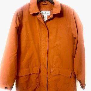 LL Bean Women’s Light Russett Jacket Removable Wool Blend Lining Size Medium